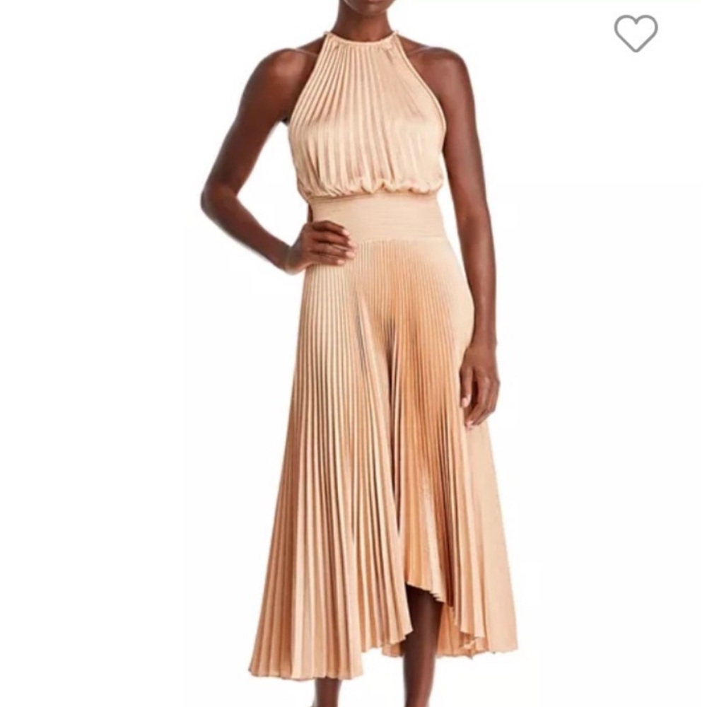 A.L.C. Renzo Il Pleated Halter Dress in Bella NEW with Tags Size 6